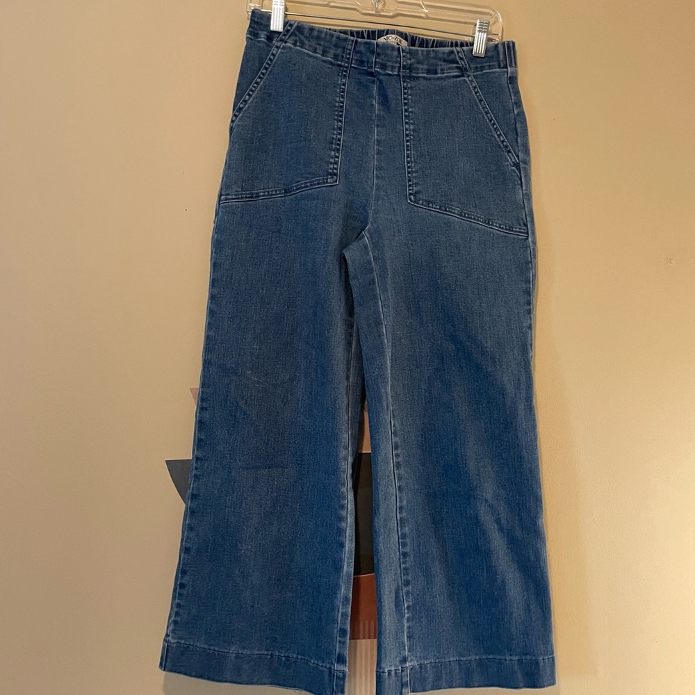 Nic & Zoe denim cropped pants with stretch waist